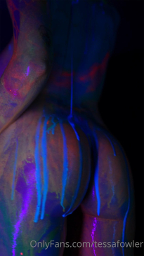 Tessa Fowler Nude Neon Body Paint Onlyfans Set Leaked Thesextube