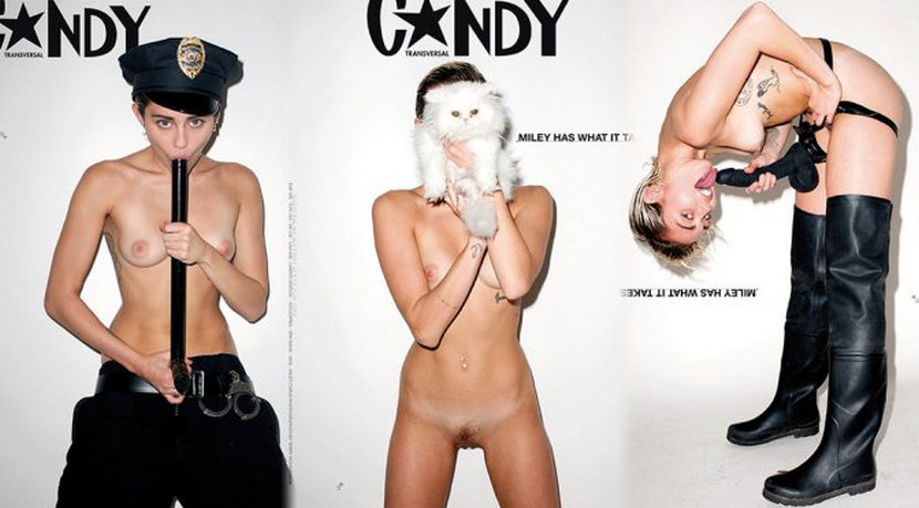 Miley Cyrus – Candy Magazine Fully Naked Photoshoot 1