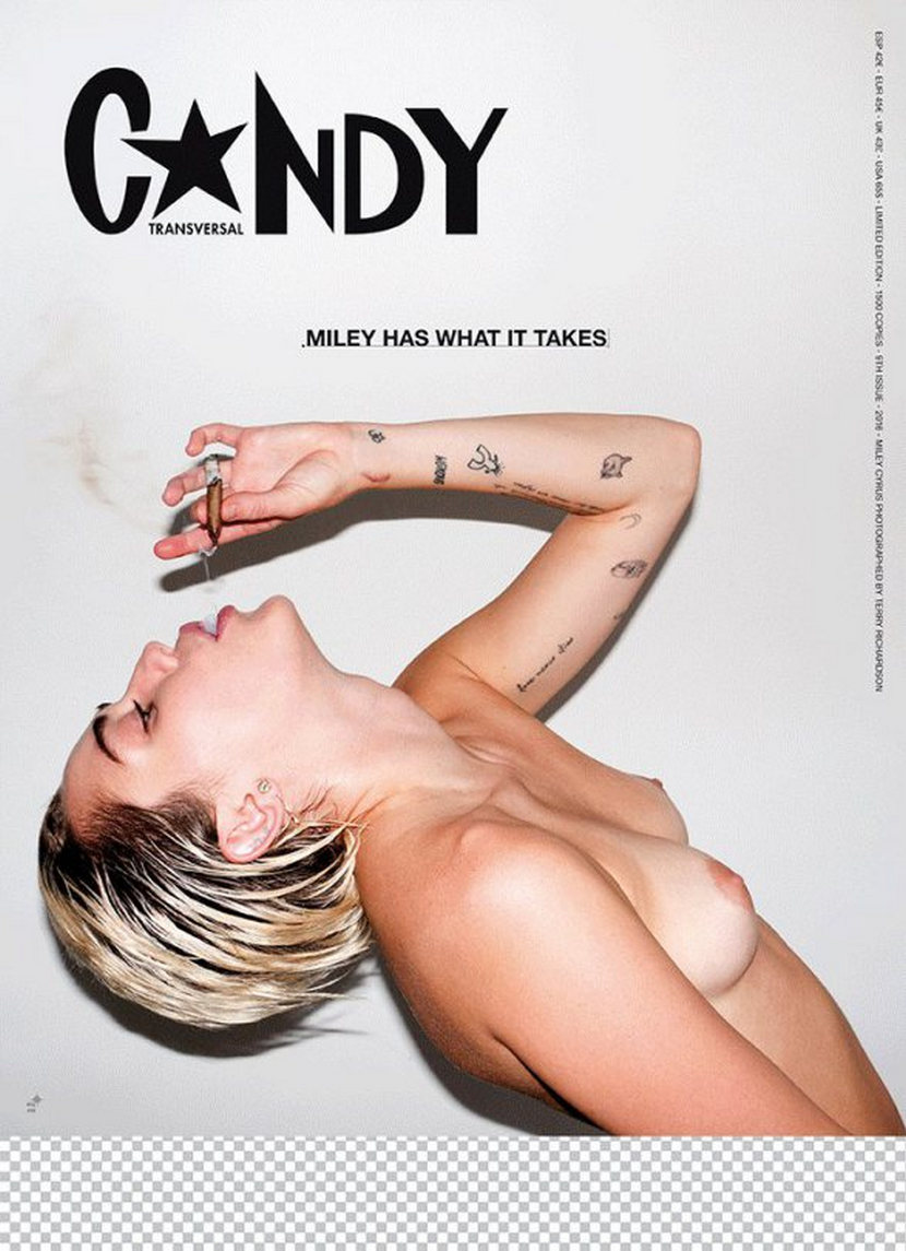 Miley Cyrus – Candy Magazine Fully Naked Photoshoot 8