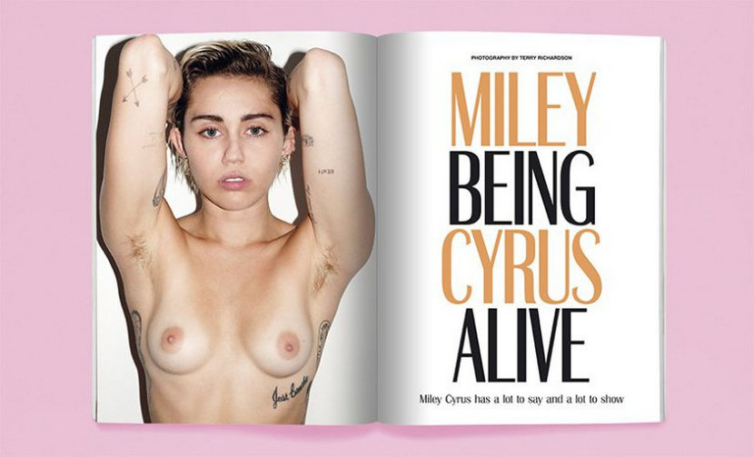 Miley Cyrus – Candy Magazine Fully Naked Photoshoot 9
