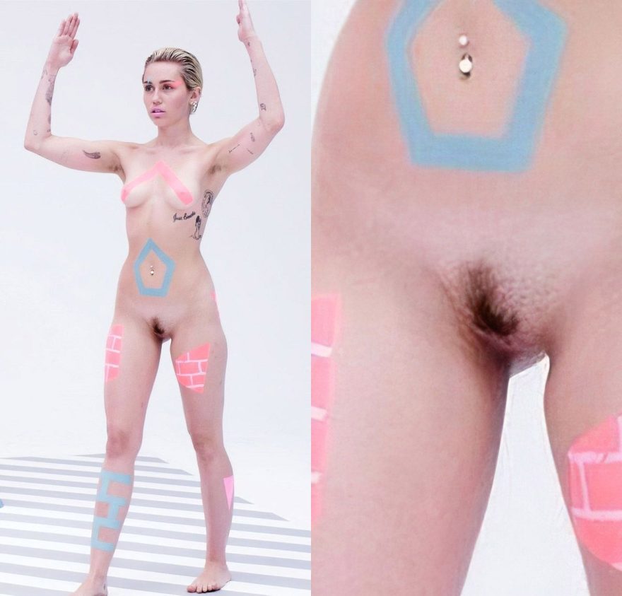 Miley Cyrus Nude Pussy Collection 007