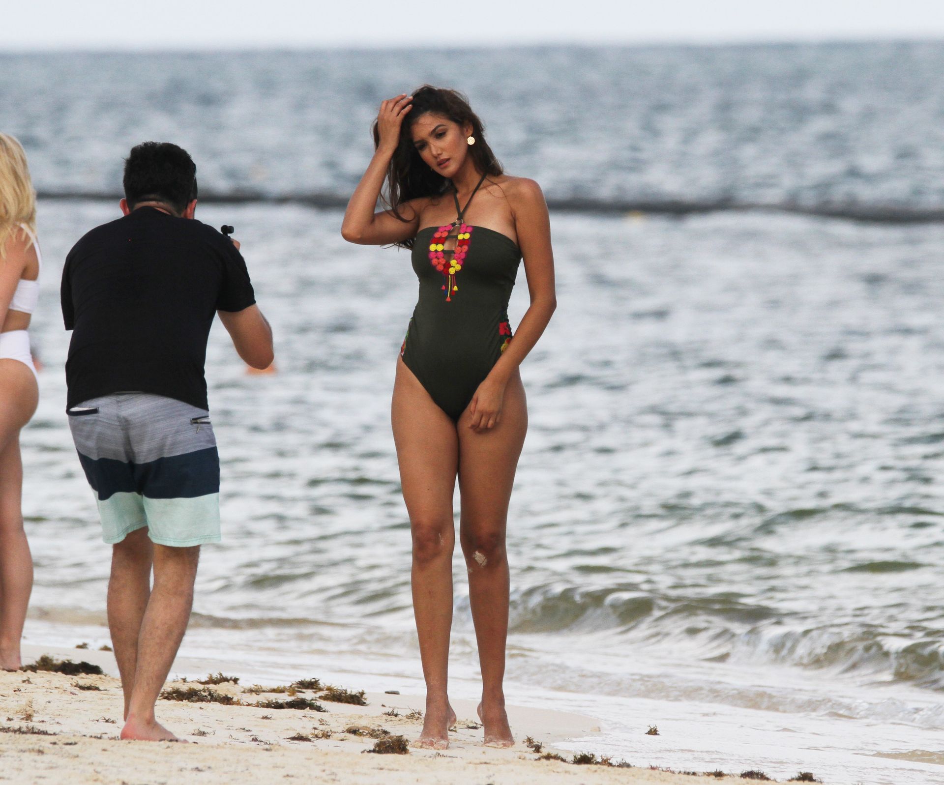 Universo 2014, TV presenter Kimberly Castillo displays her toned figure whi...