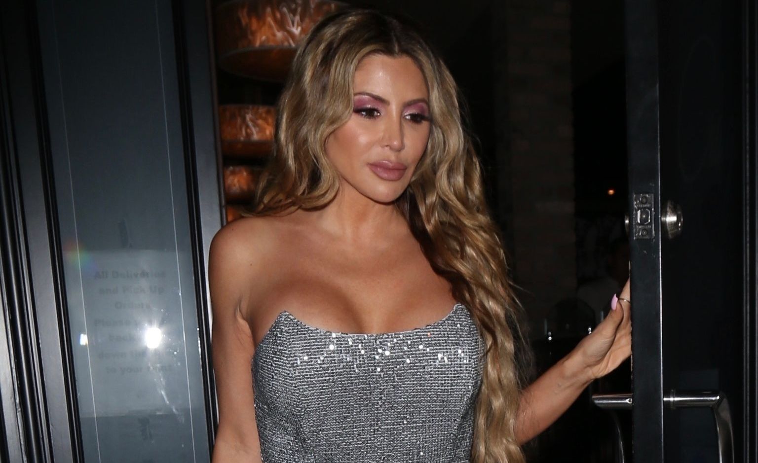 Busty Larsa Pippen Spotted Leaving Dinner At Craig’s 000600000000000000000000000000