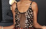 Jazzmeia Horn Displays Her Tits At The 62nd Annual Grammy Awards 0002