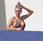 Katie Mcglynn Shows Off Her Sexy Body In A Black Swimsuit 0009