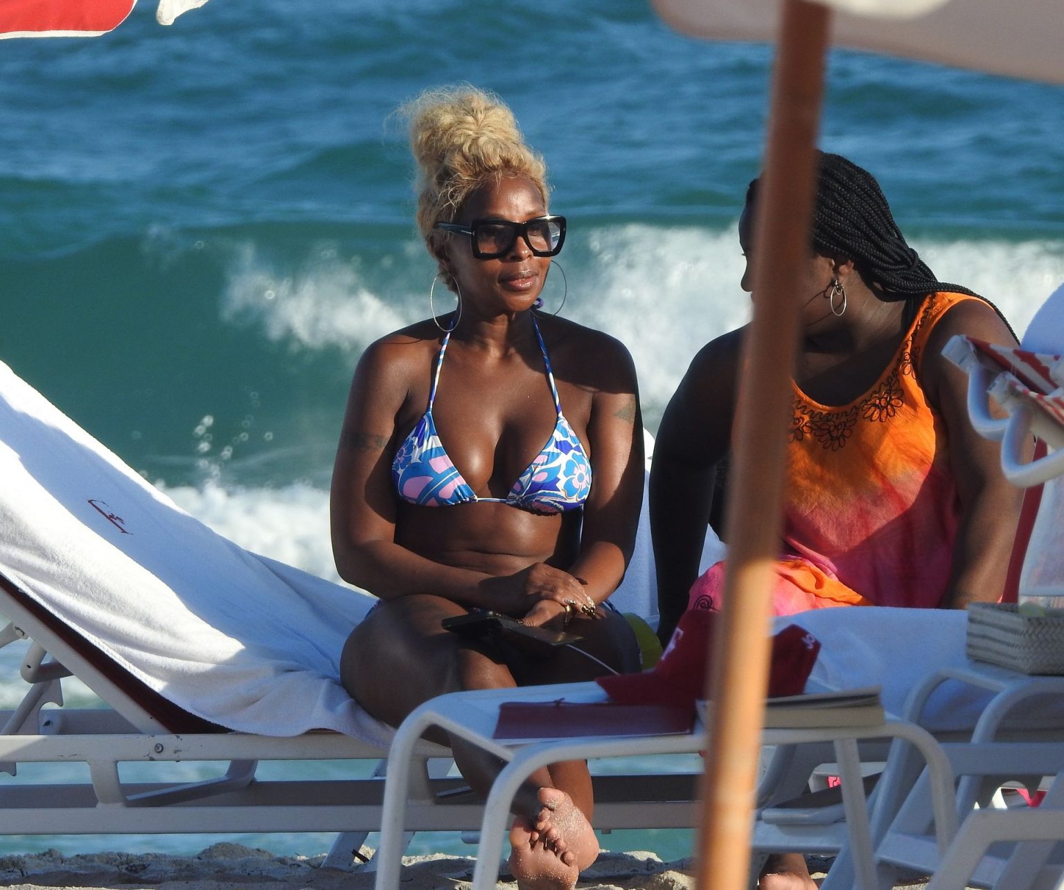American singer, actress, and pop music Icon Mary J. Blige was pictured as ...