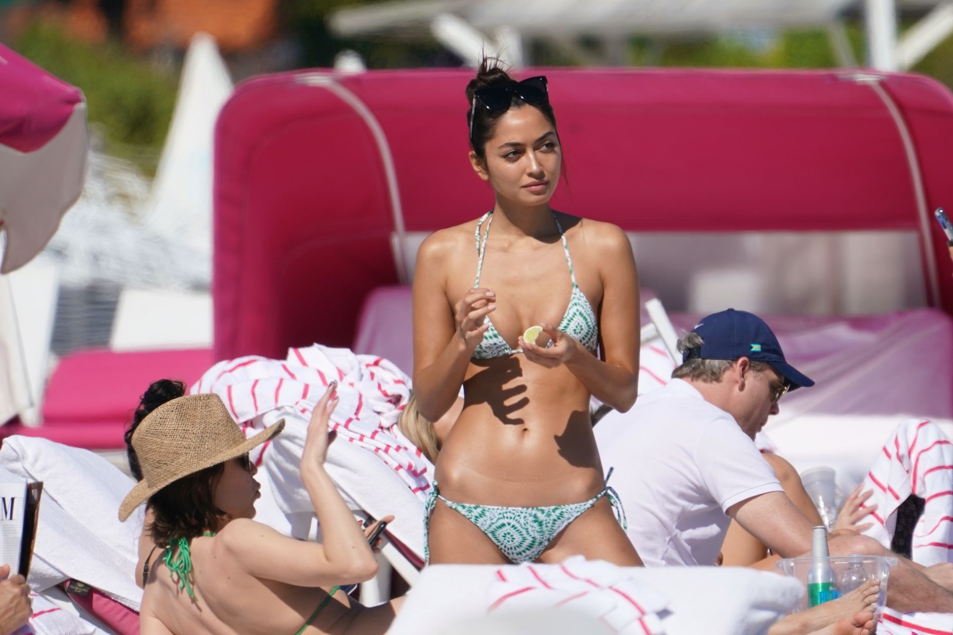 Ambra Gutierrez Hits The Beach In Miami Wearing A Tiny Bikini 0018