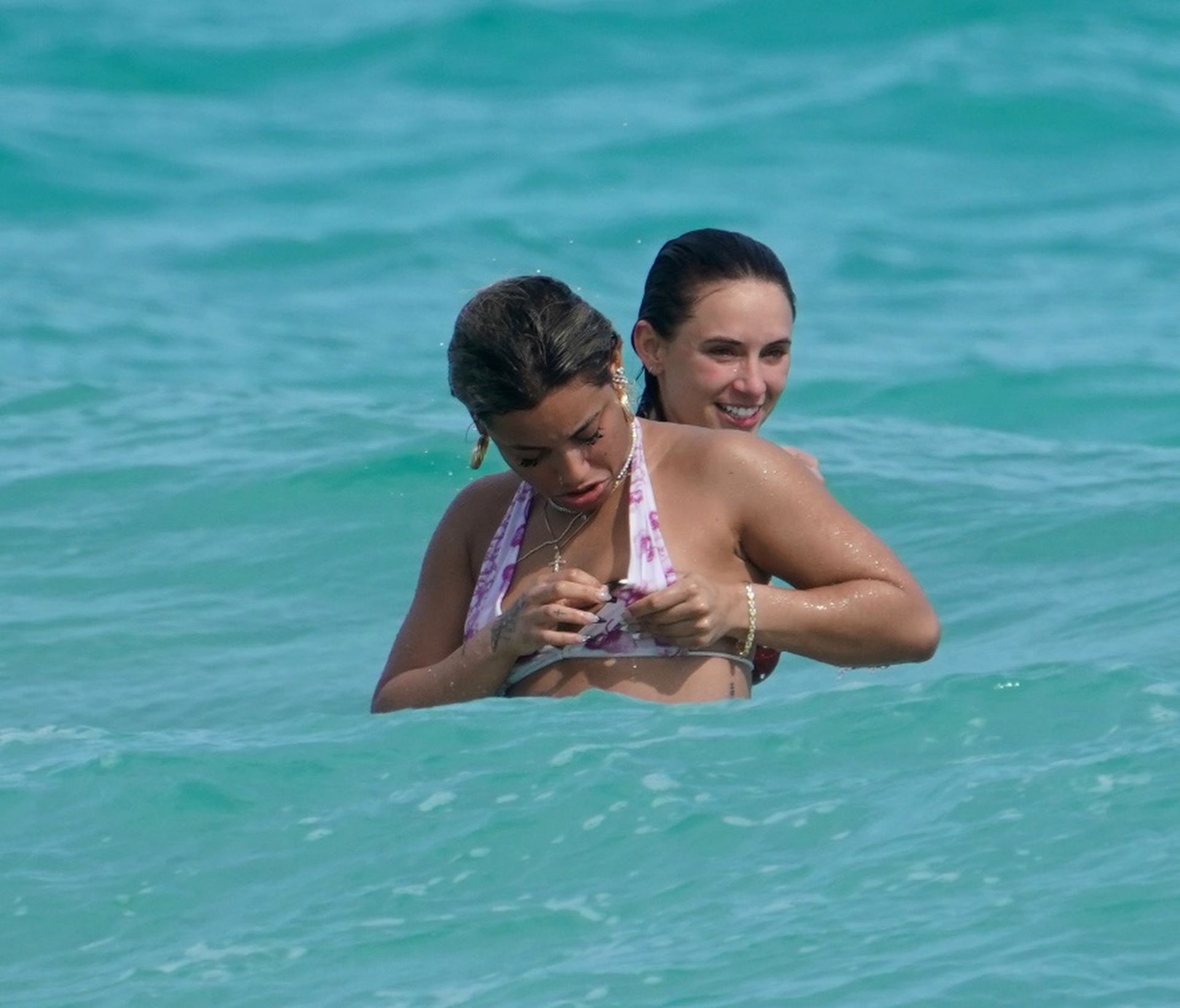 American Singer DaniLeigh Wows In A Bikini At The Beach In M