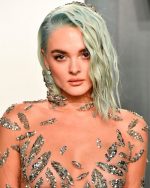 Charlotte Lawrence Stuns In A See Through Dress At The Vanity Fair Oscar Party 0010