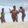 Feelin’ Good As Hell! Singer Lizzo And Her Girls Take Over The Beach In Rio 0056