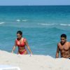 Maddy Burciaga Cools Off With Her Boyfriend Alexis Lechanet In Miami Beach 0033
