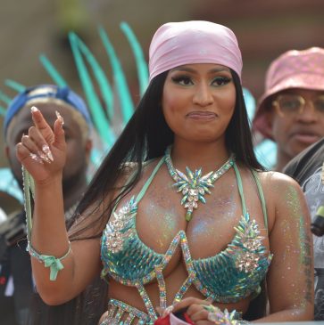 Nicki Minaj Shows Off to the Crowd on Top of a Music Truck at the Socadrome