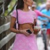 Olivia Culpo Wears A Revealing Chanel Crop Top And Mini Skirt In Miami 0040