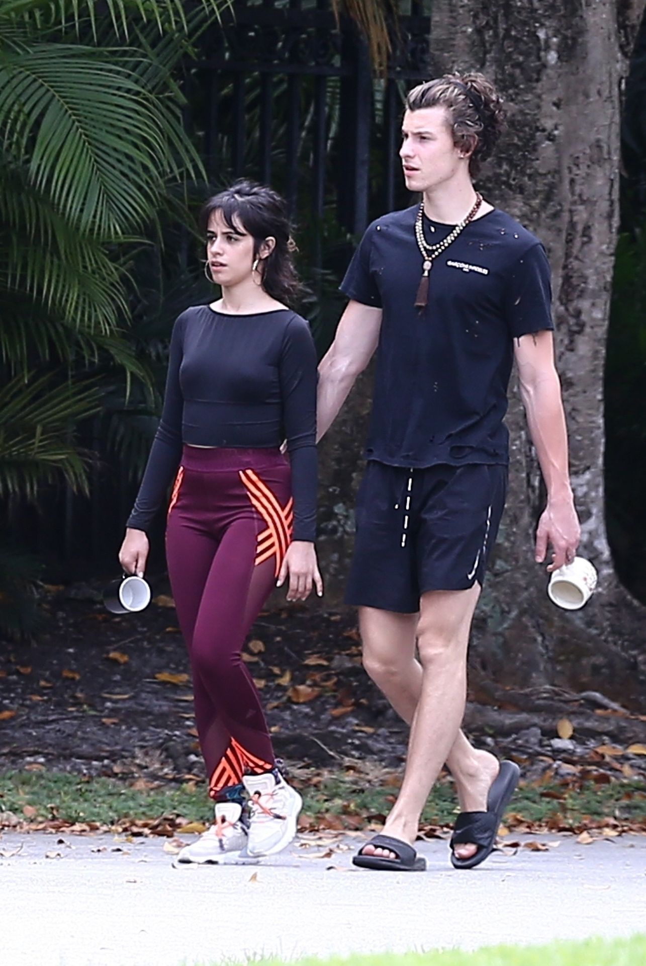Camila Cabello & Shawn Mendes Hold Hands During A Morning Walk In Miami 0002