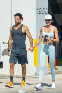 David Charvet Spotted Leaving a Workout with his Fitness Model Girlfriend in Miami