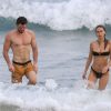 Liam Hemsworth Shows Off His Ripped Beach Bod During A Morning Swim With Gabriella Brooks In Byron Bay 0001