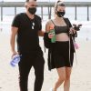 Rachel Mccord Wears A Mask And Shows Off Her Baby Bump At The Beach 0002