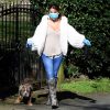 Tanya Bardsley Is Walking With Her Dog In Mask And Gloves In Cheshire 0010