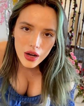 Bella Thorne’s Deep Cleavage