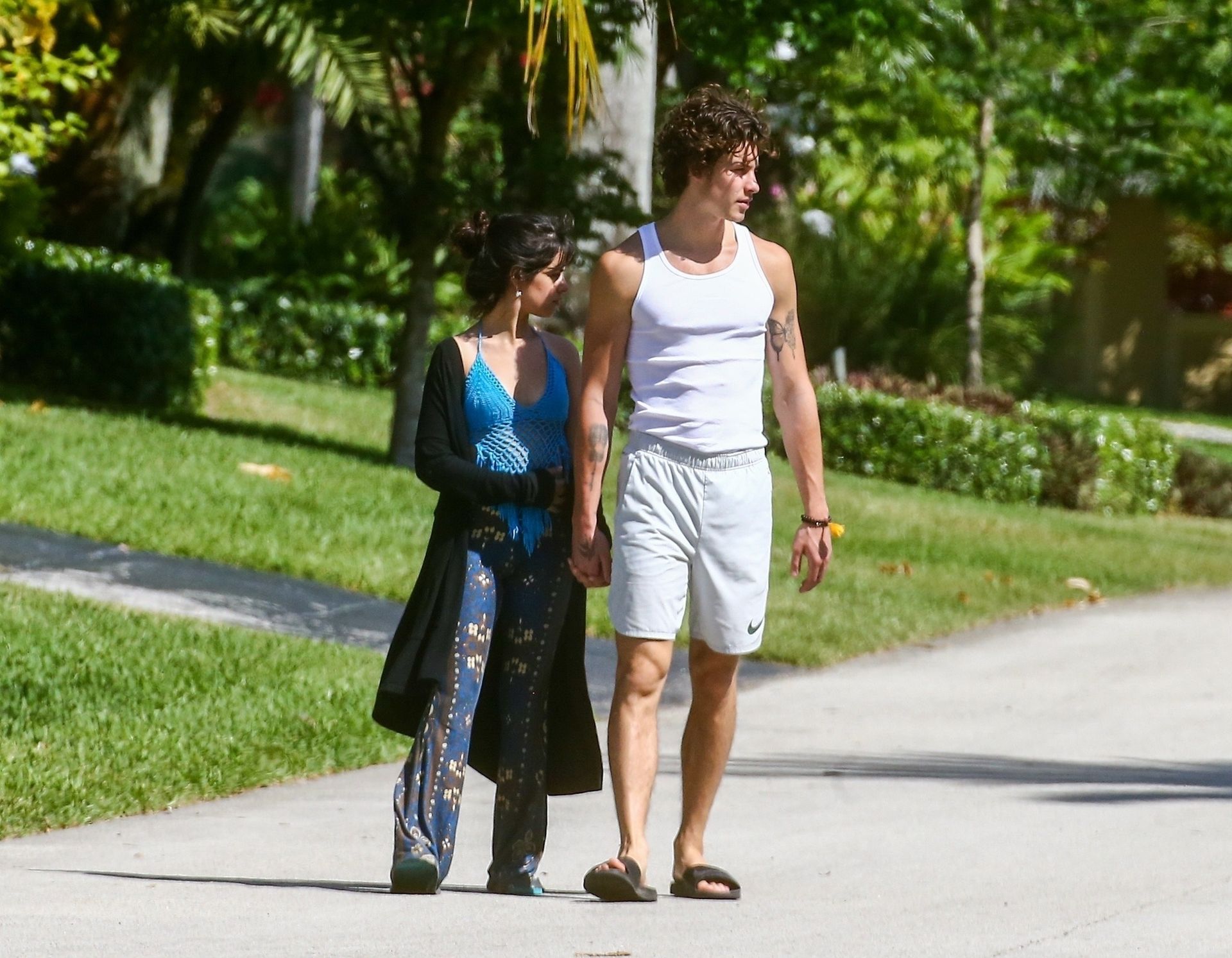 Camila Cabello & Shawn Mendes Take A Morning Walk 0032