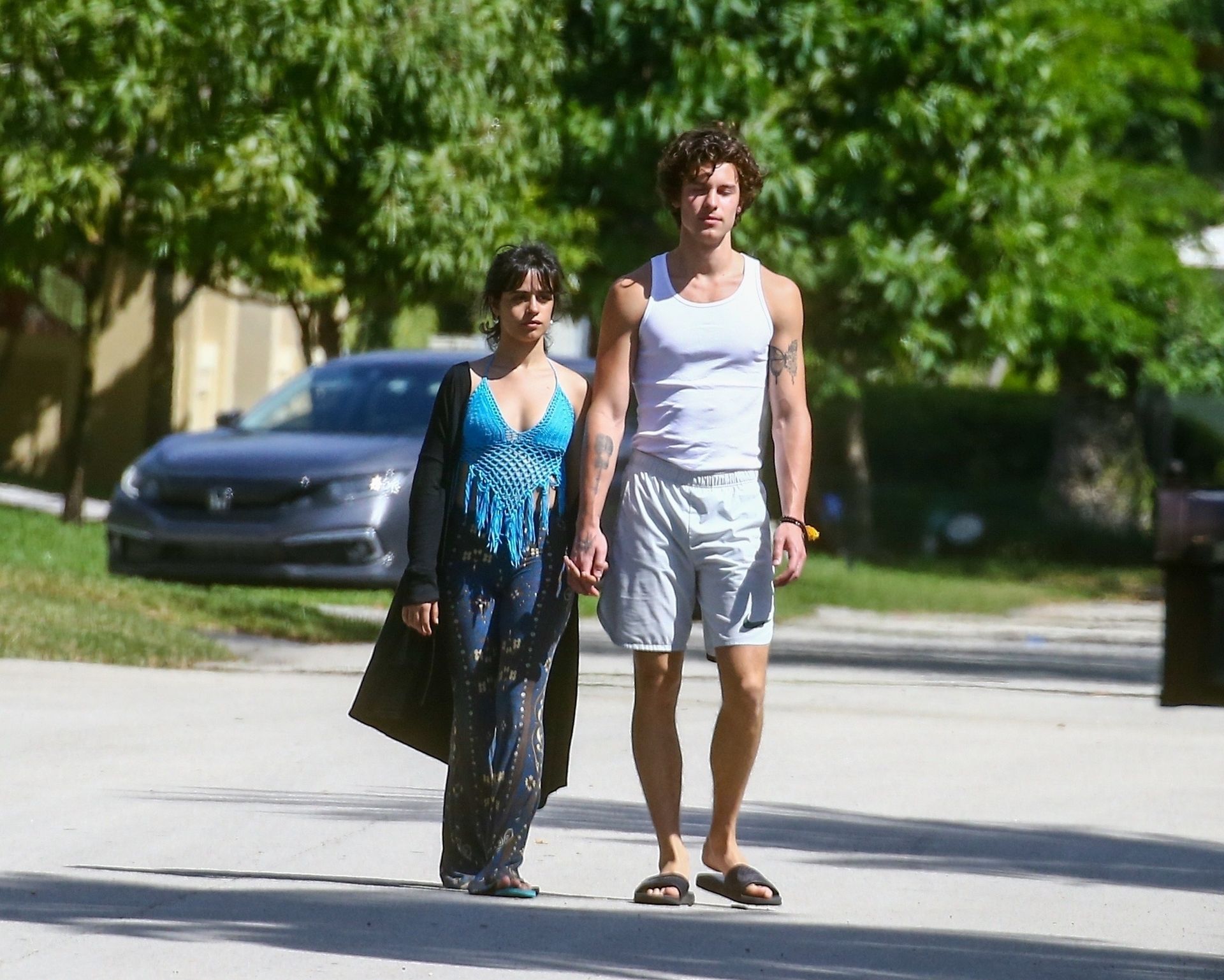 Camila Cabello & Shawn Mendes Take A Morning Walk 0036