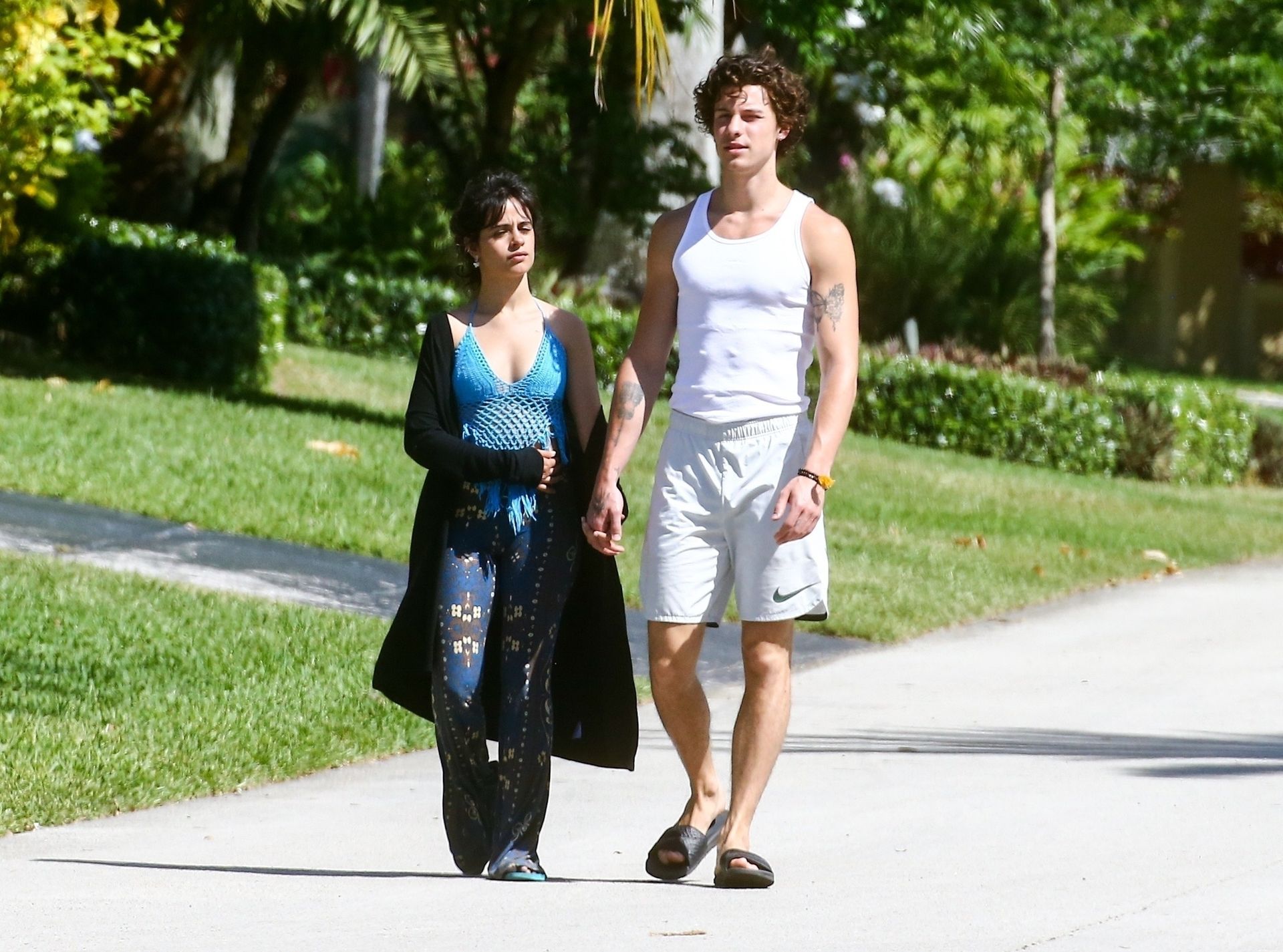 Camila Cabello & Shawn Mendes Take A Morning Walk 0037