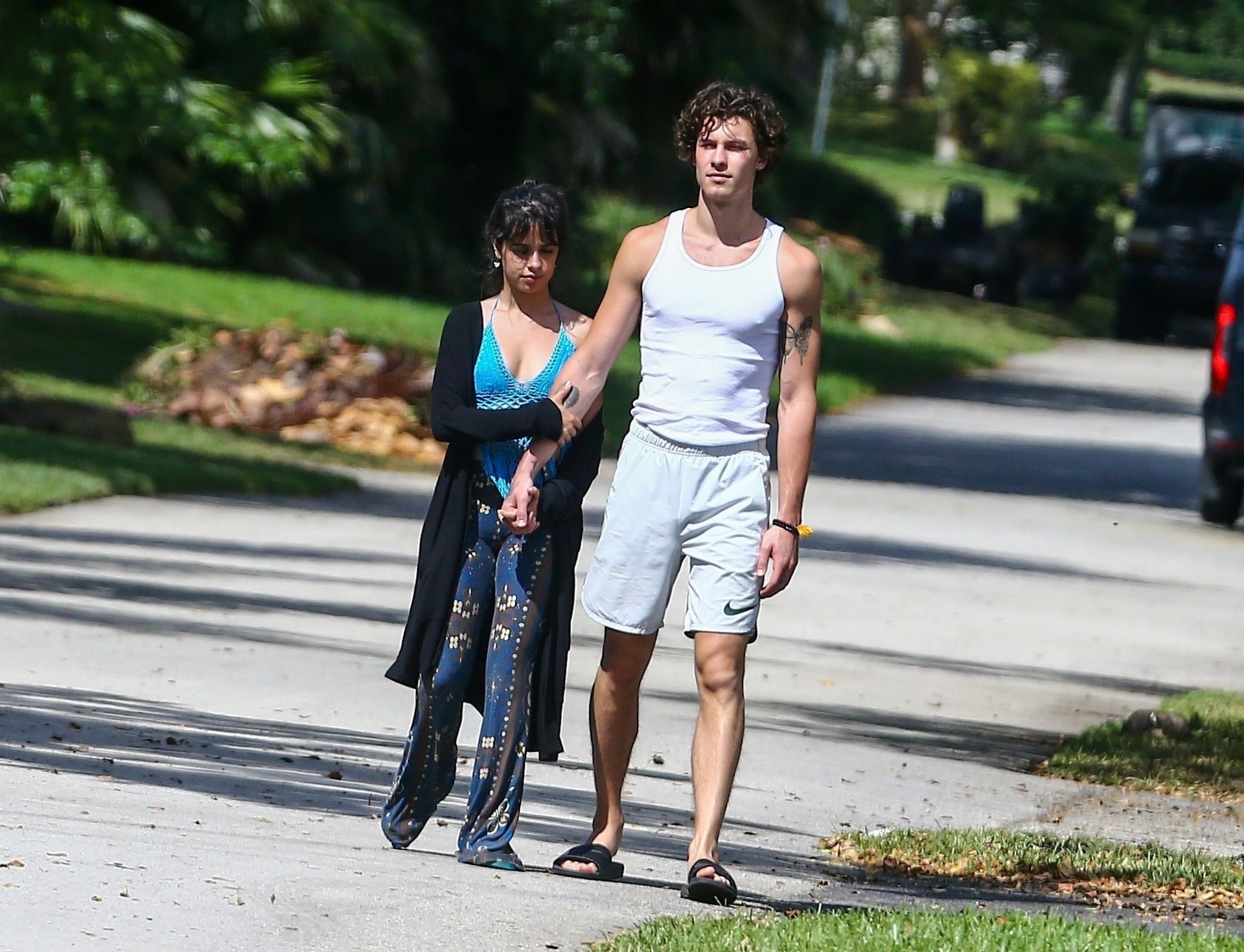 Camila Cabello & Shawn Mendes Take A Morning Walk 0046