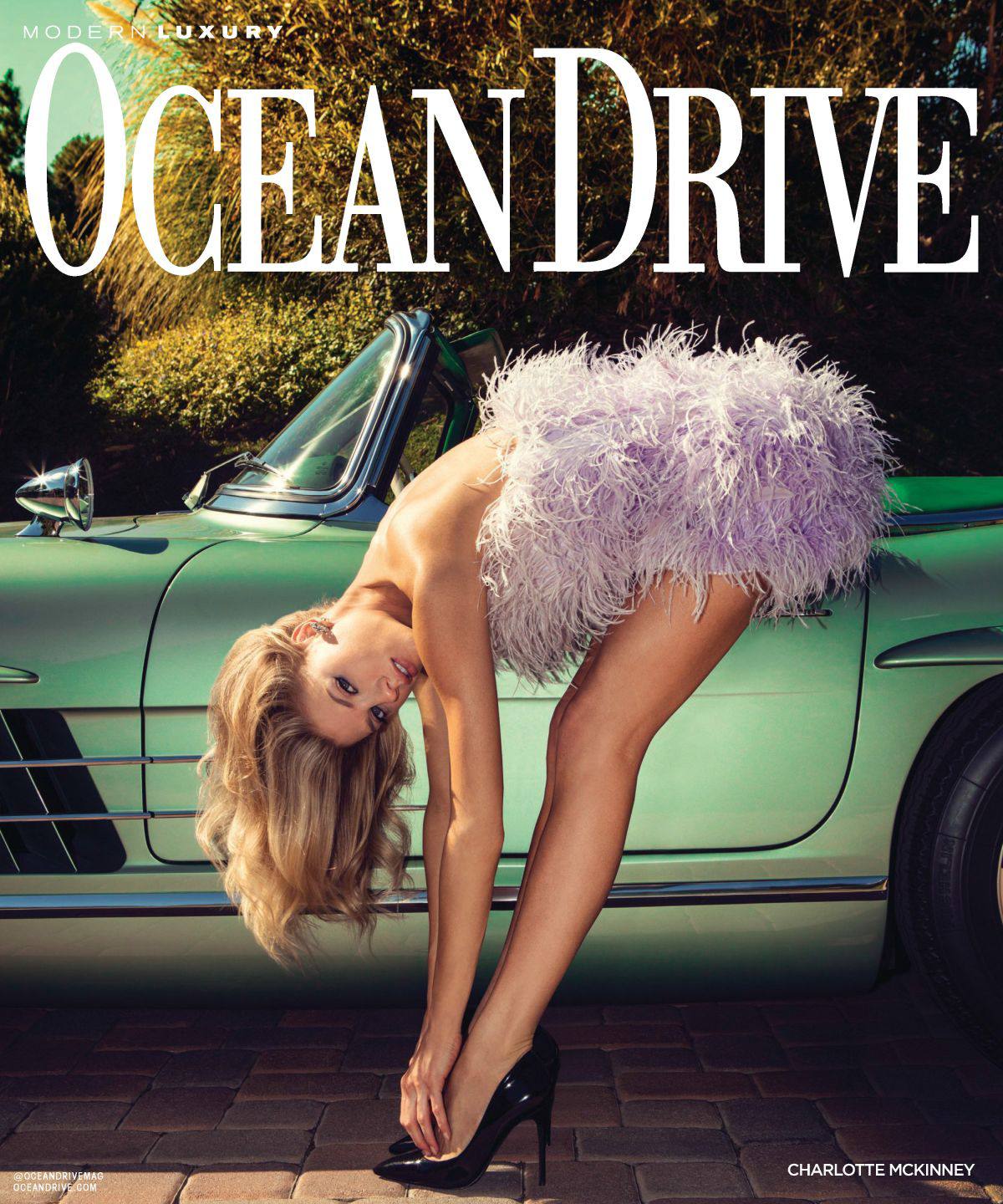 Charlotte Mckinney Gorgeous Long Legs In Sexy Photoshoot For Ocean Drive Magazine 0009