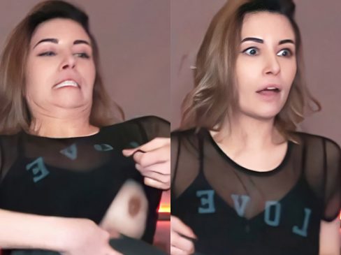 Alinity Nude Boob Slip Enhanced