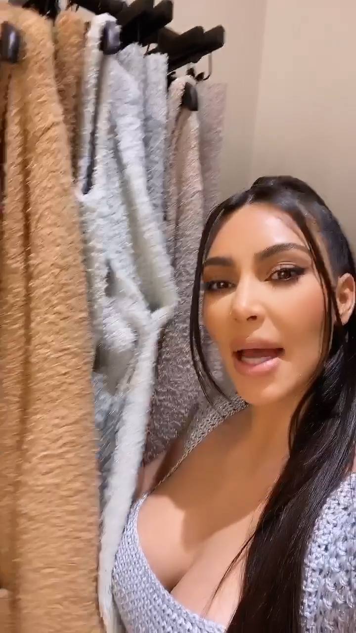 Kim Kardashian – Sexy Big Boobs In Deep Cleavage Video 0008