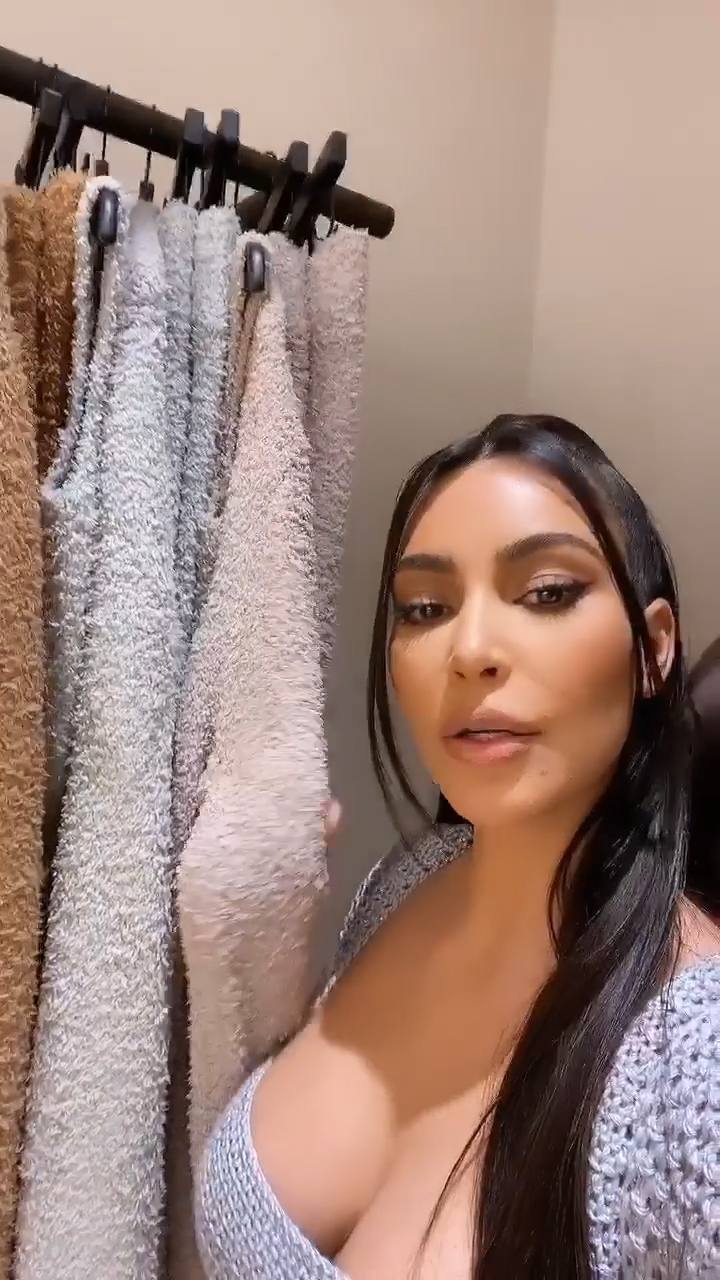 Kim Kardashian – Sexy Big Boobs In Deep Cleavage Video 0009