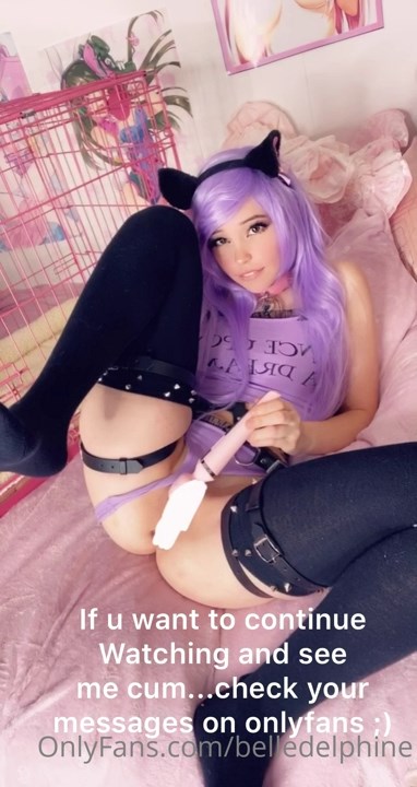 Belle Delphine Cumming For You Hitachi Anal Plug 0054