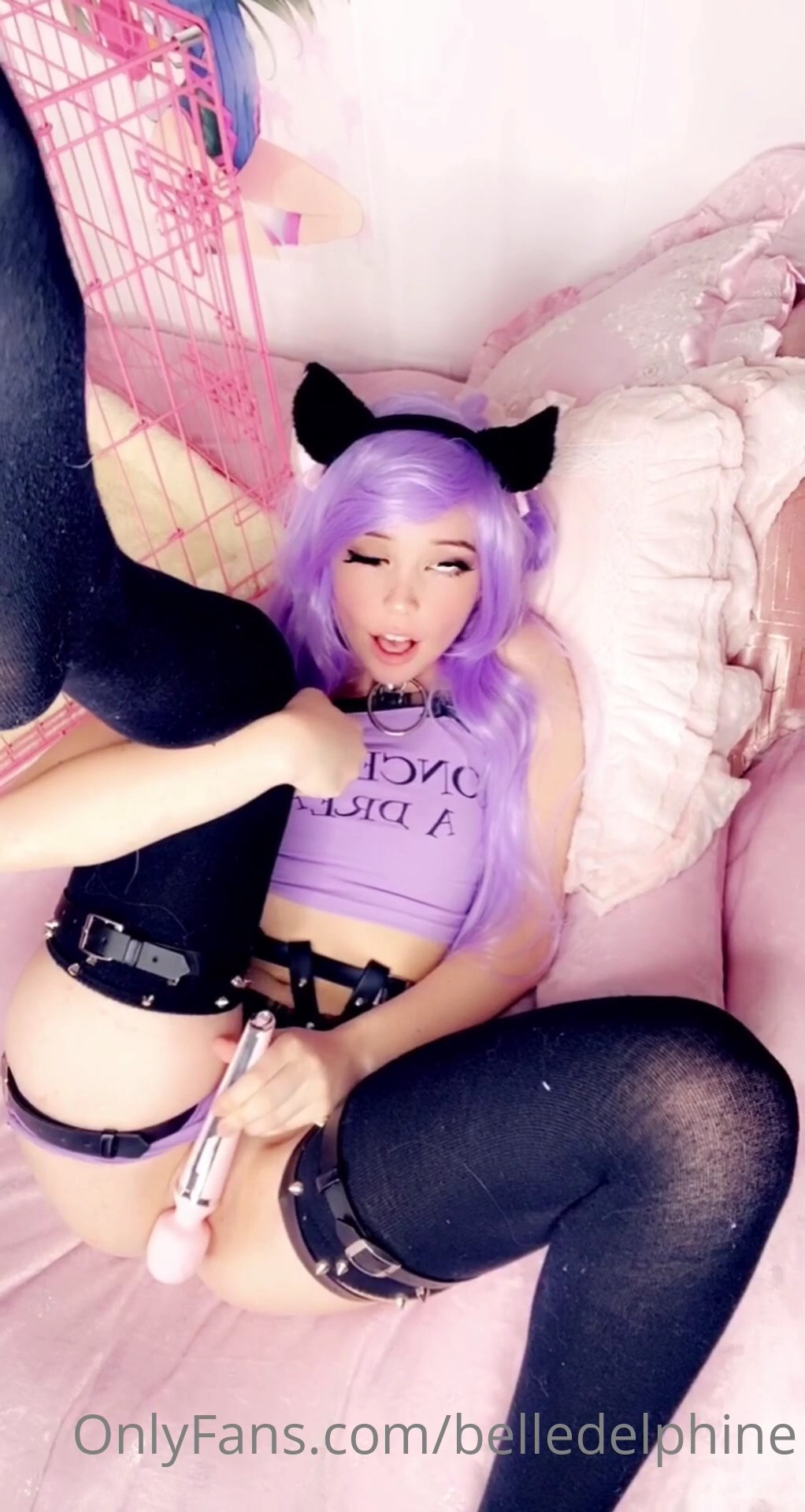 Belle Delphine Cumming For You Hitachi Anal Plug 0068