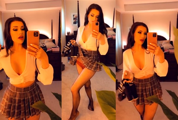 Verabambi Sexy Schoolgirl Outfit Try On Video Leaked