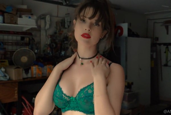Amanda Cerny Sexy Lingerie Striptease Video