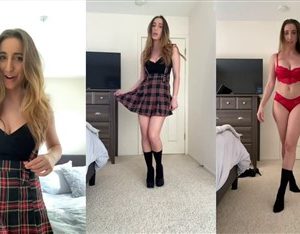 Christina Khalil Nude Naughty School Girl Leaked Teasing Video