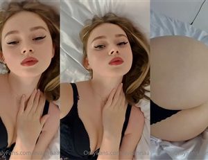 Evaanna Nude Black Lingerie Teasing Video Leakeed