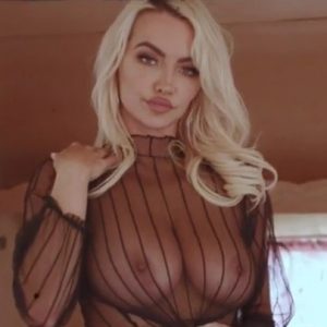 Lindsey Pelas Big Tits See Through Black Lingerie Video Leaked