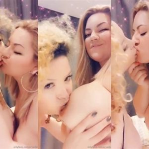Ruwba Lesbian Kissing Sucking Big Tits Video Leaked