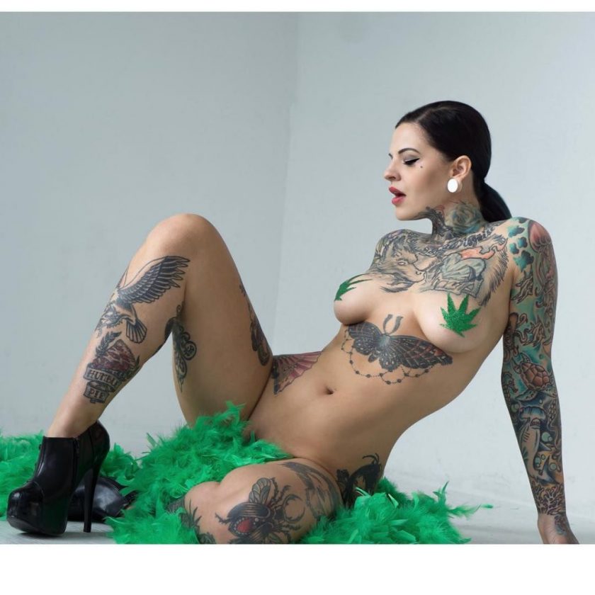 Check out these nude and hot pictures of Heidi Lavon (If you are a tattoo l...