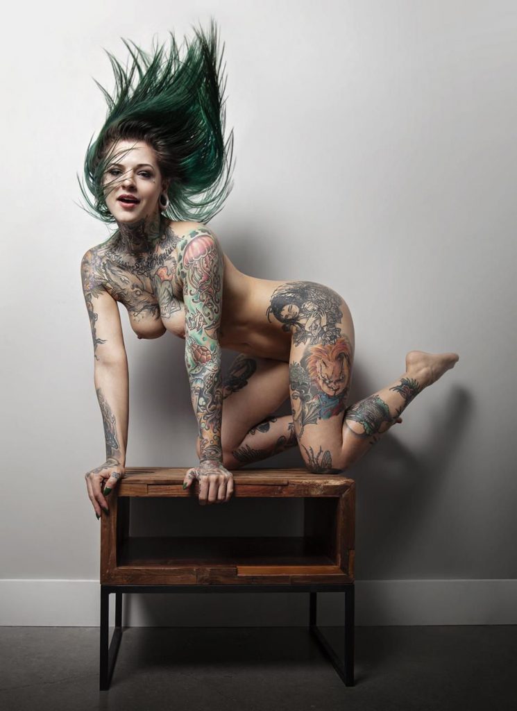 Check out these nude and hot pictures of Heidi Lavon (If you are a tattoo l...