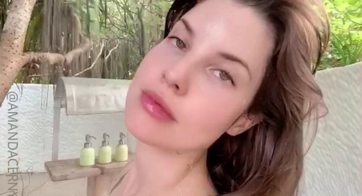 Amanda Cerny Nude Outdoor Shower Onlyfans Video Leaked