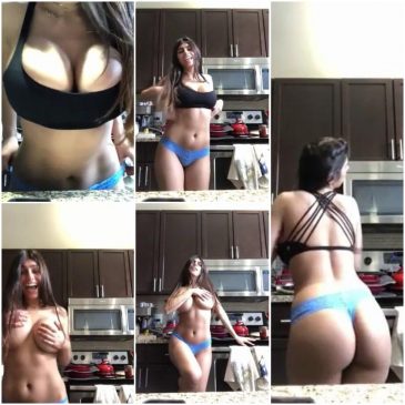 Mia Khalifa Nude Kitchen Strip Onlyfans Video Leaked