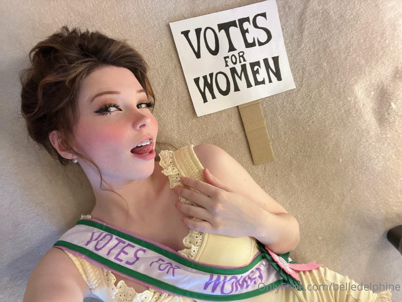 Belle Delphine Votes For Women Onlyfans Set Leaked Eybgxq