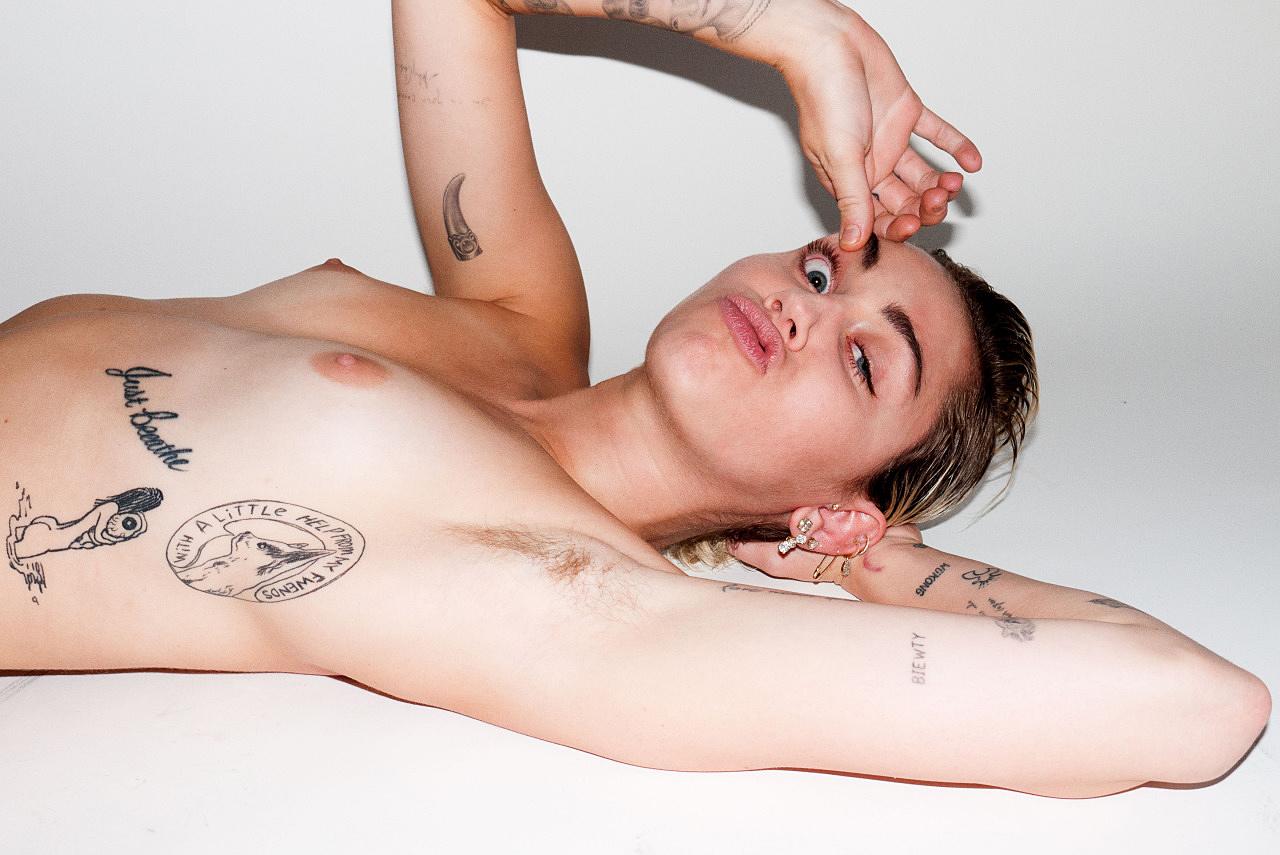 Miley Cyrus Nude Magazine Photoshoot Outtakes Set Leaked 0007