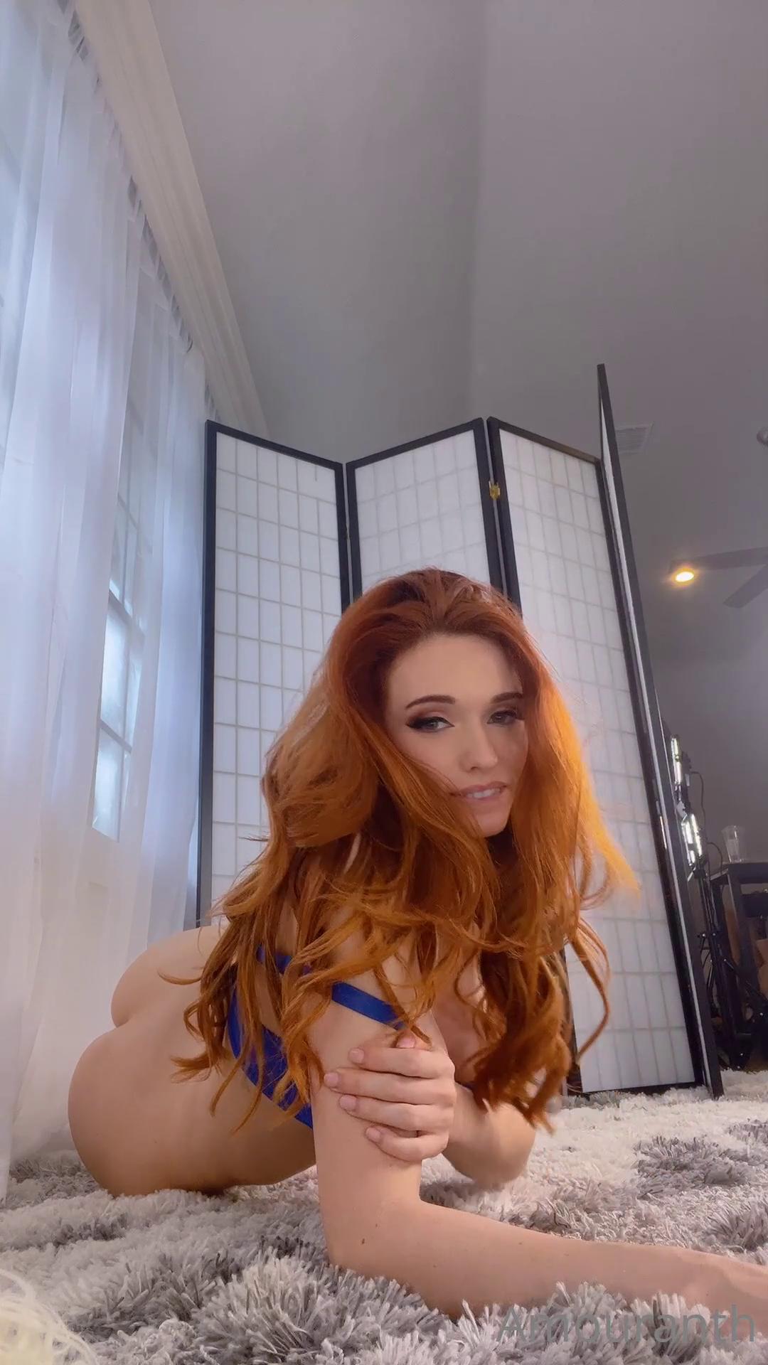 Amouranth Drooling Masturbation Lingerie Onlyfans Video Leaked 0014