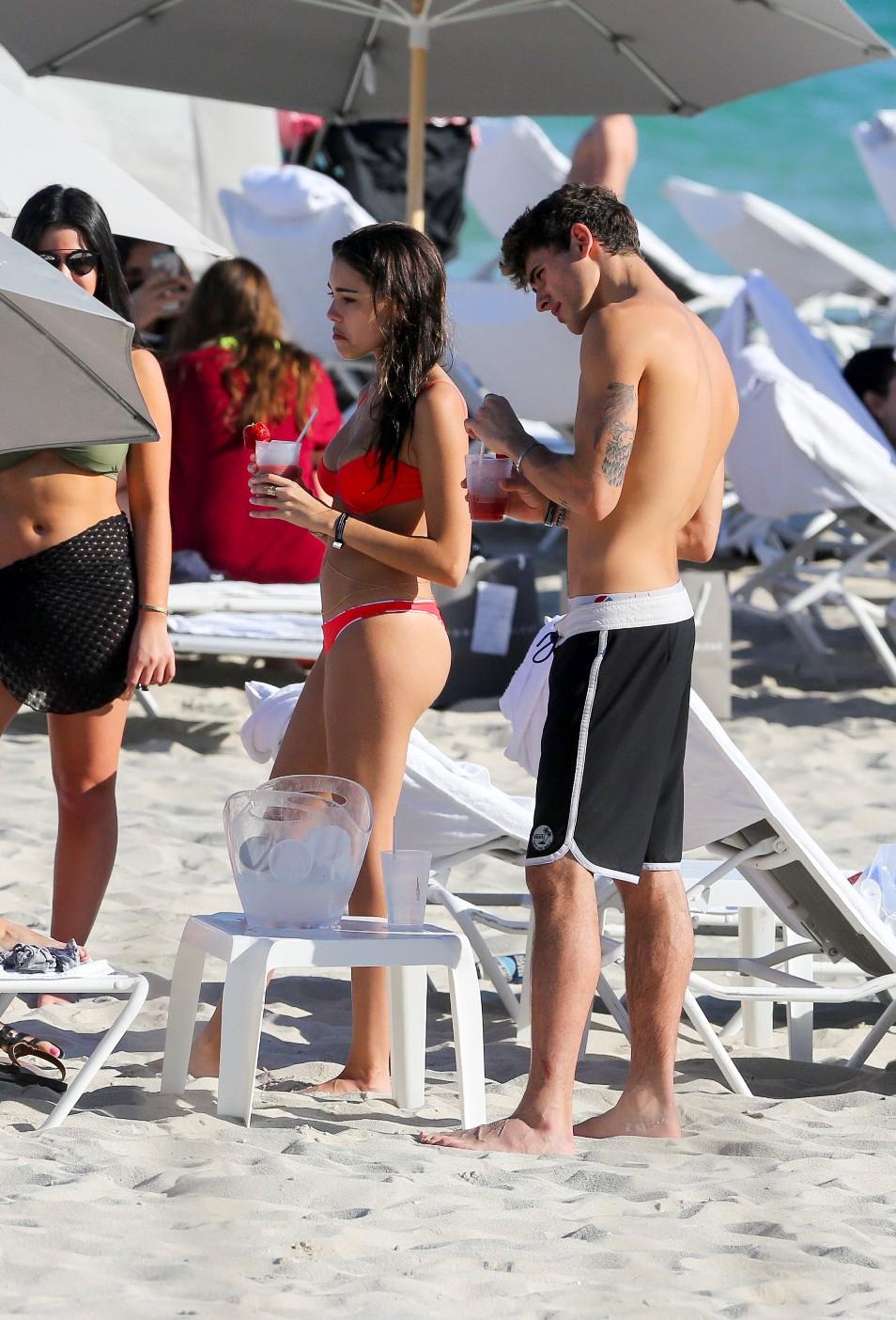 Madison Beer Sexy Thong Bikini Beach Set Leaked 0003