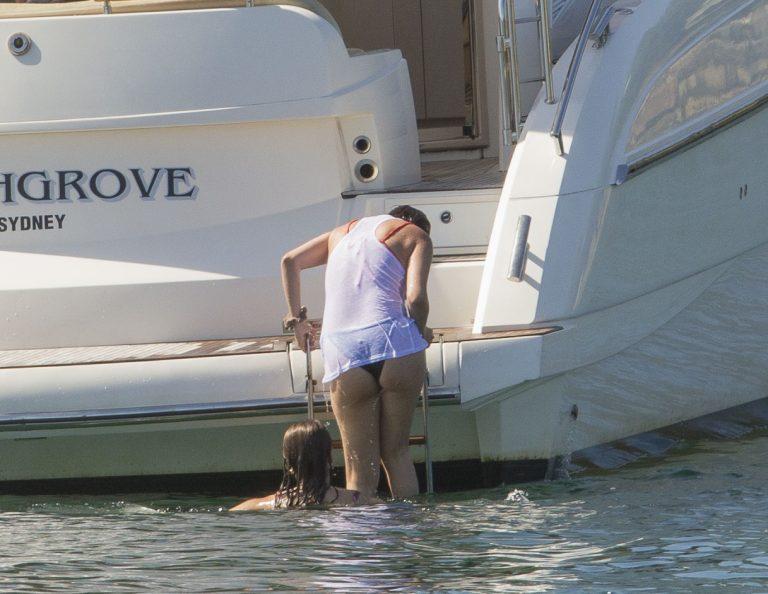 Selena Gomez Thong Bikini Boat Set Leaked 0008