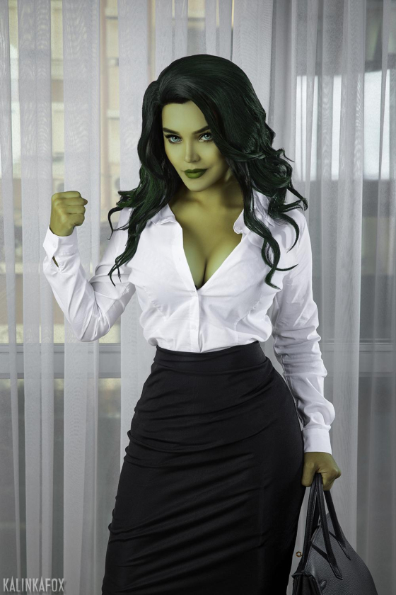 Kalinka Fox Nude She Hulk Cosplay Patreon Set Leaked TheSexTube