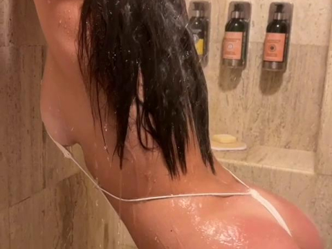 Christina Khalil Nude Soapy Shower Strip Onlyfans Video Leaked